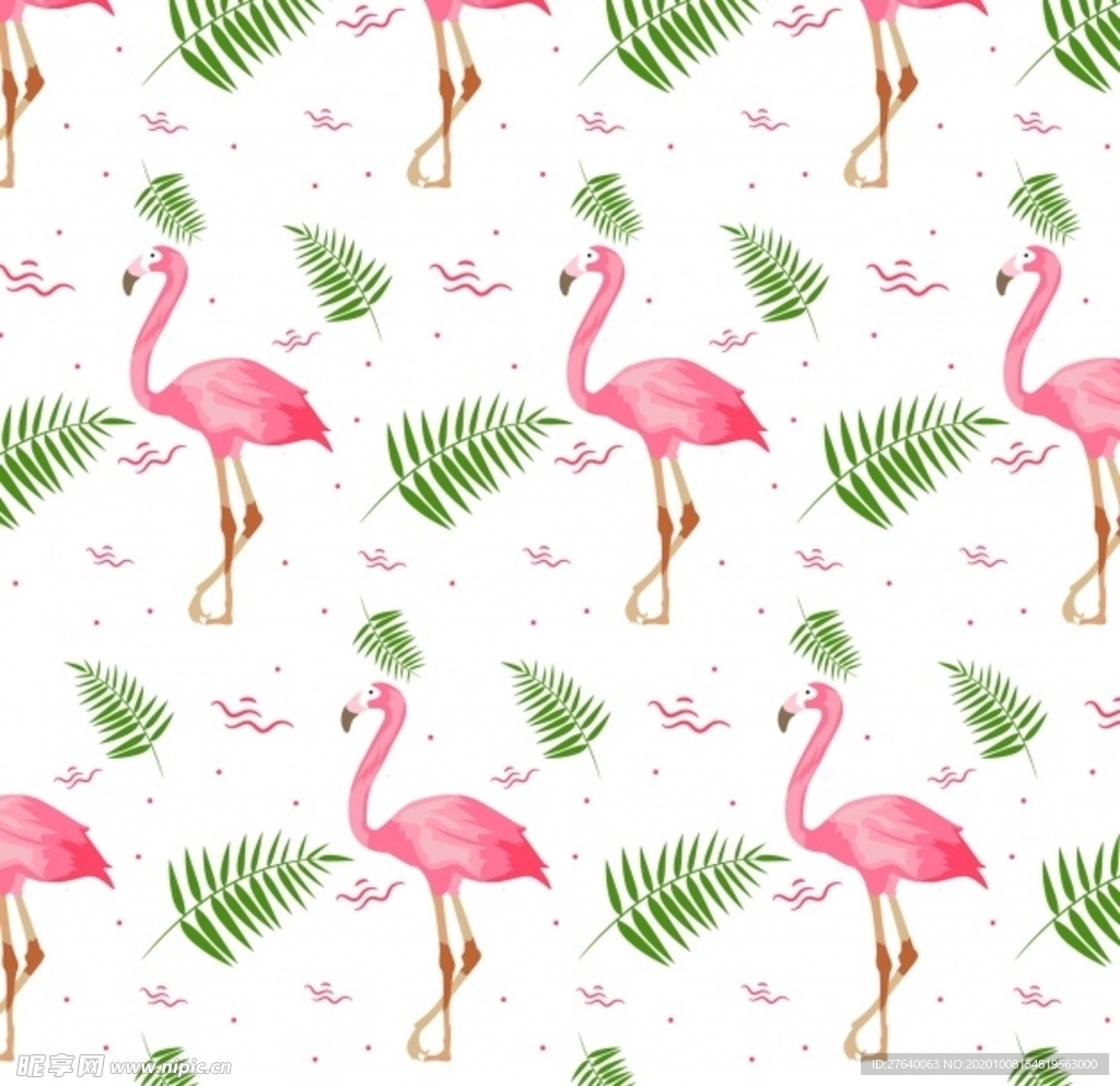 小清新花纹背景底纹图片