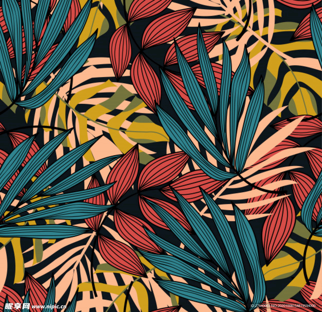 小清新花纹背景底纹图片