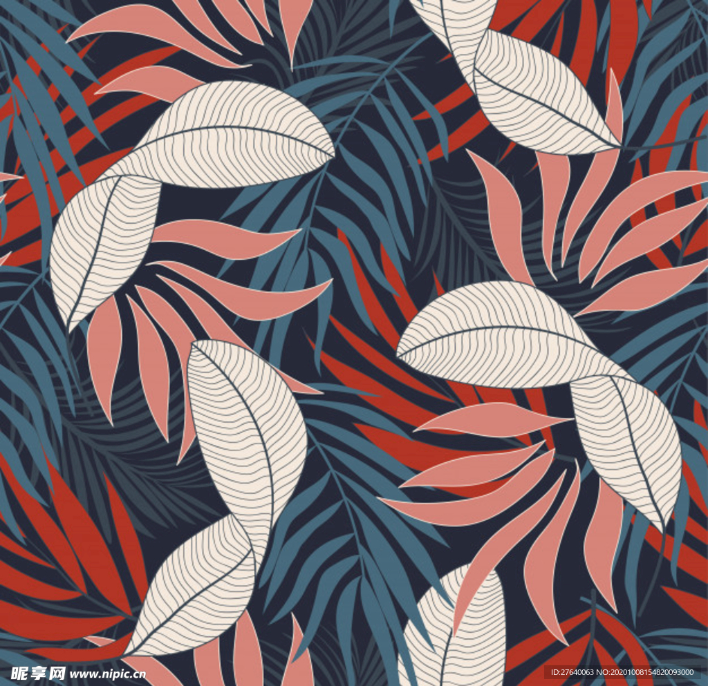 小清新花纹背景底纹图片