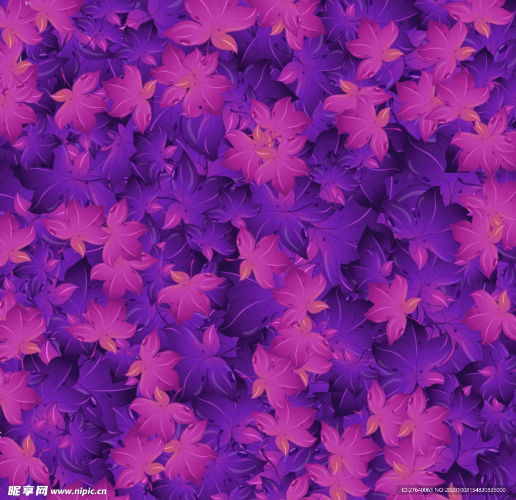 小清新花纹背景底纹图片