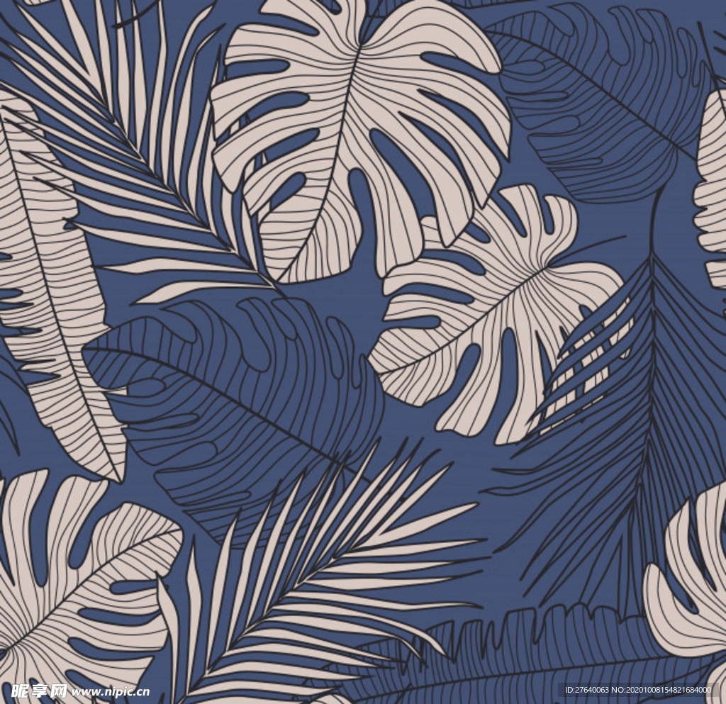 小清新花纹背景底纹图片