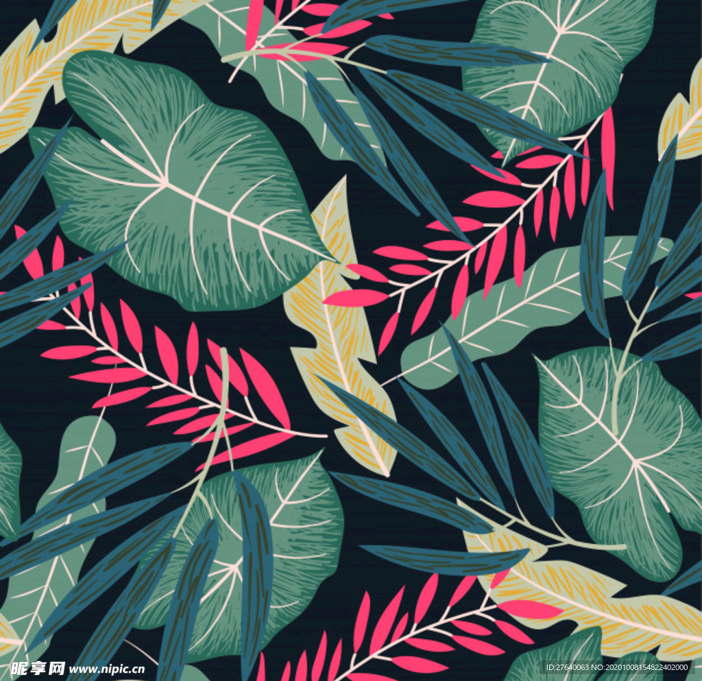 小清新花纹背景底纹图片