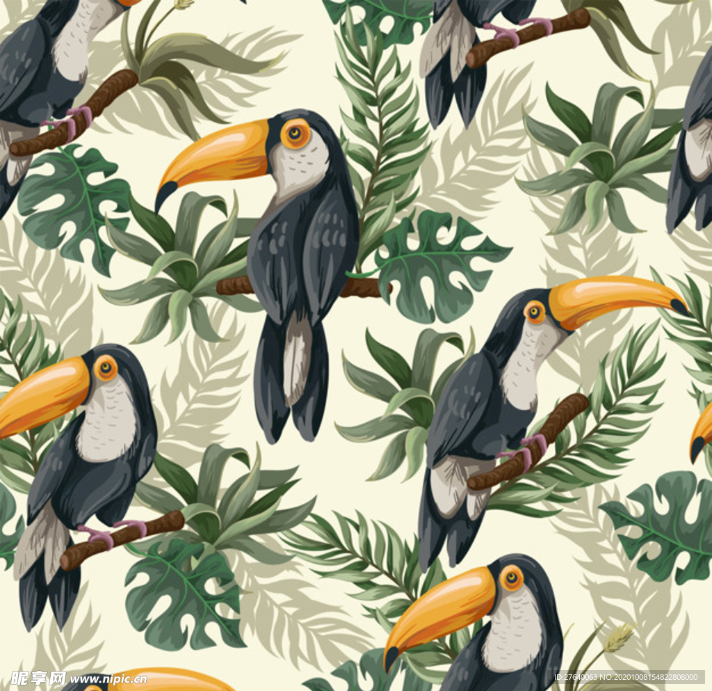 小清新花纹背景底纹图片