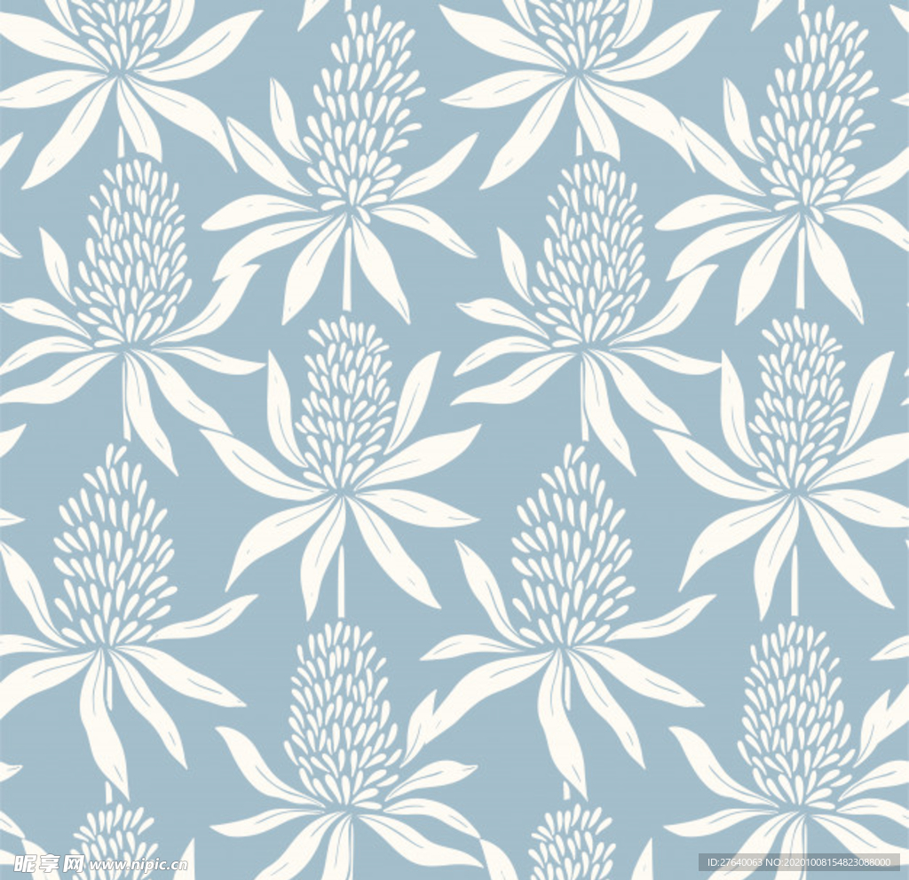 小清新花纹背景底纹图片