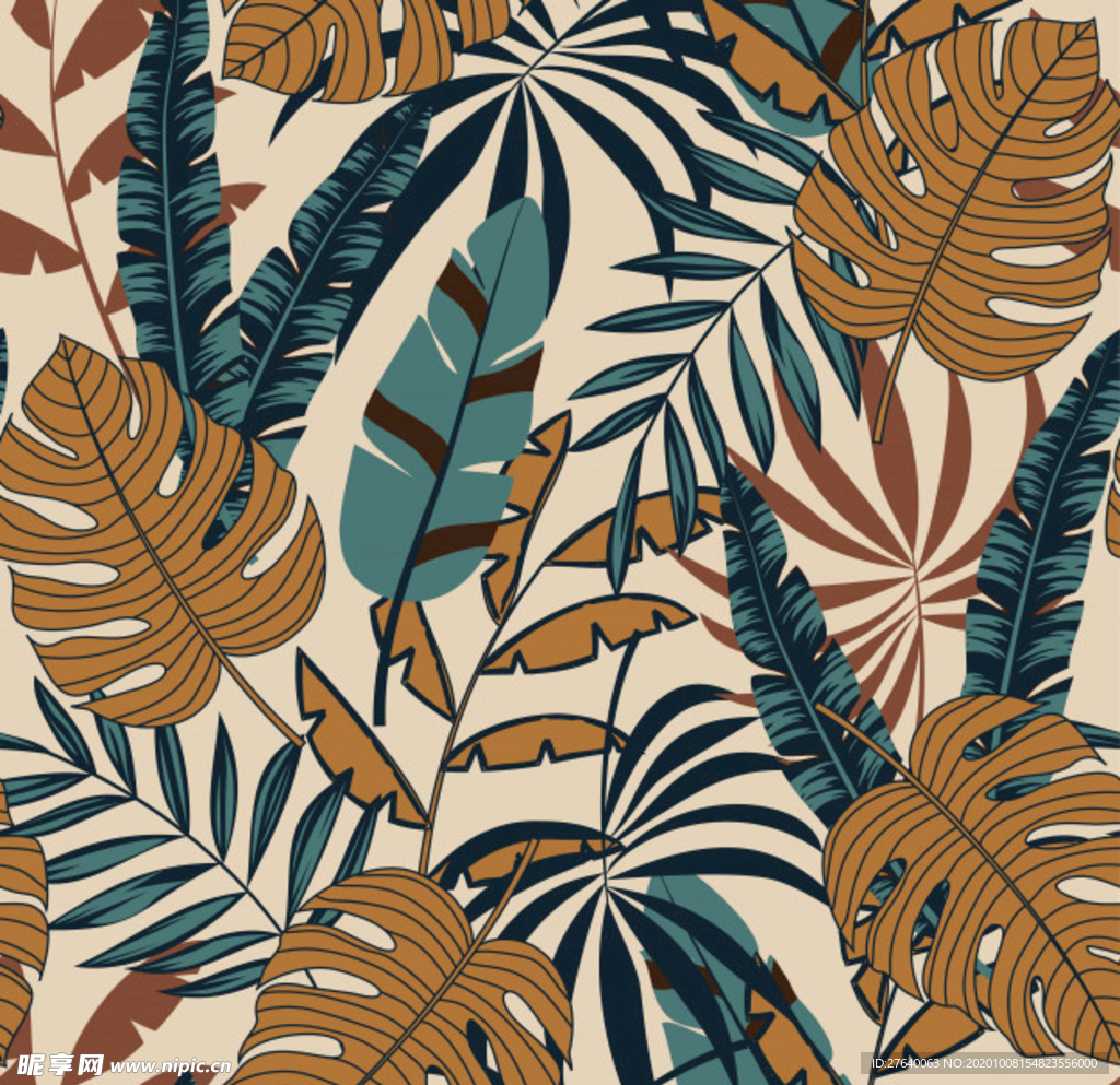 小清新花纹背景底纹图片