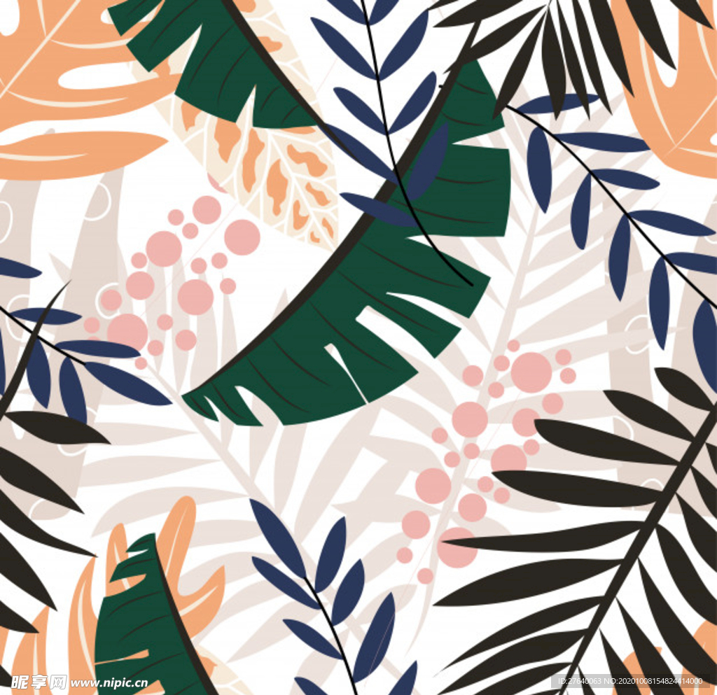 小清新花纹背景底纹图片