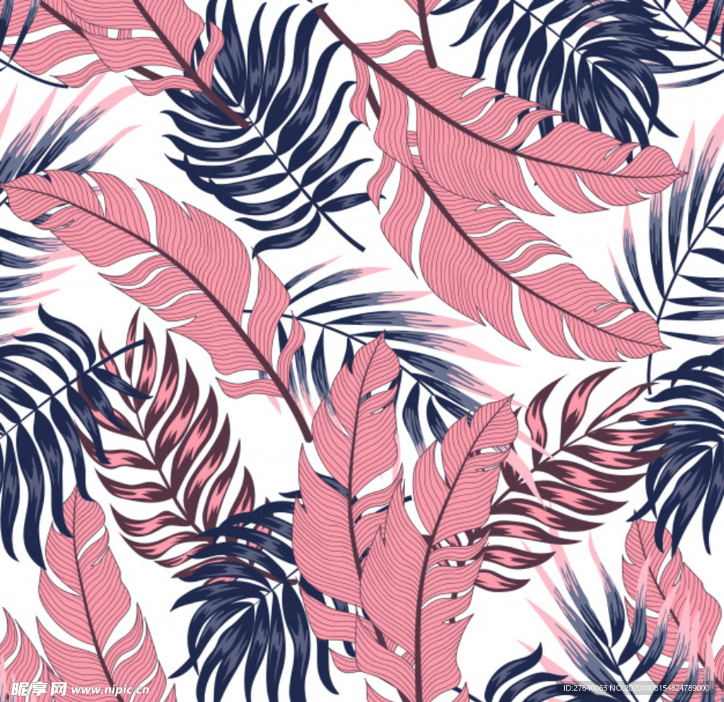 小清新花纹背景底纹图片