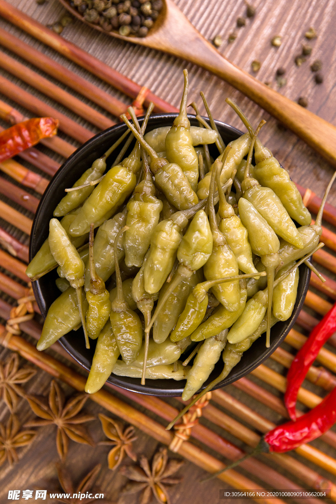 泡椒辣椒配料背景海报素材