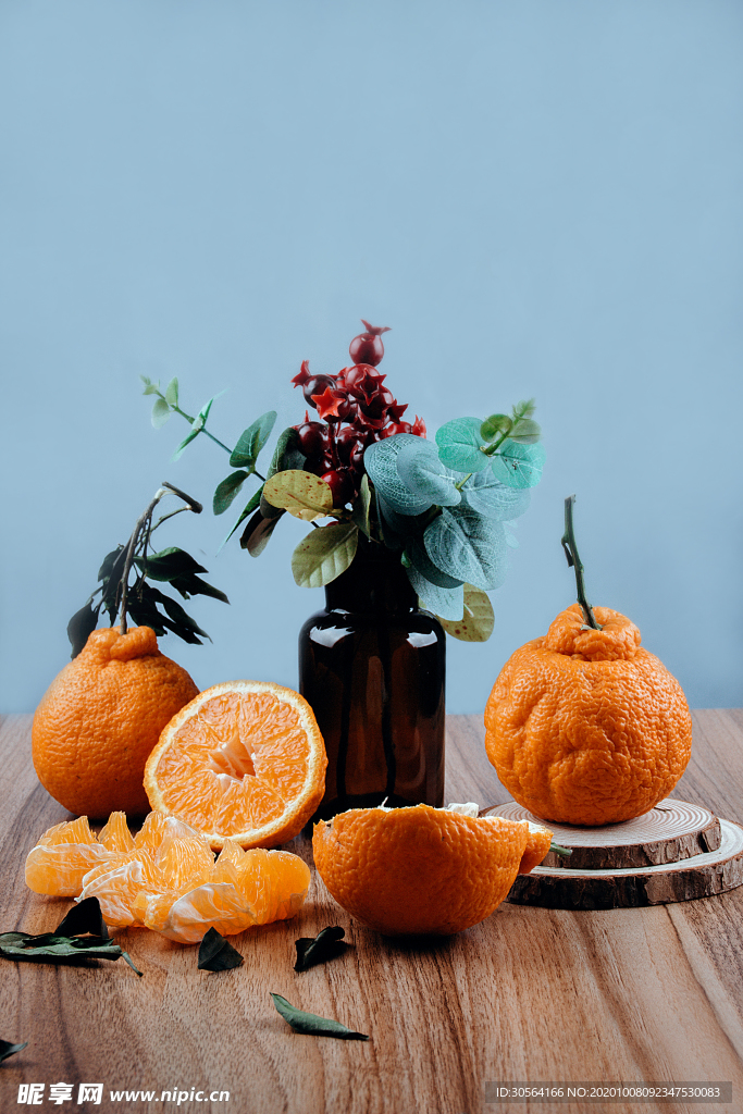 丑橘水果果实背景海报素材