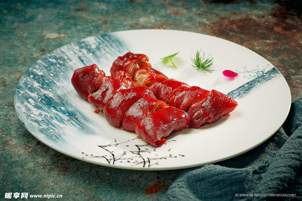 猪皮美食食材背景海报素材