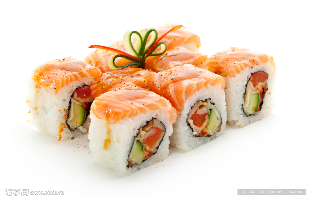 日式寿司食材背景海报素材