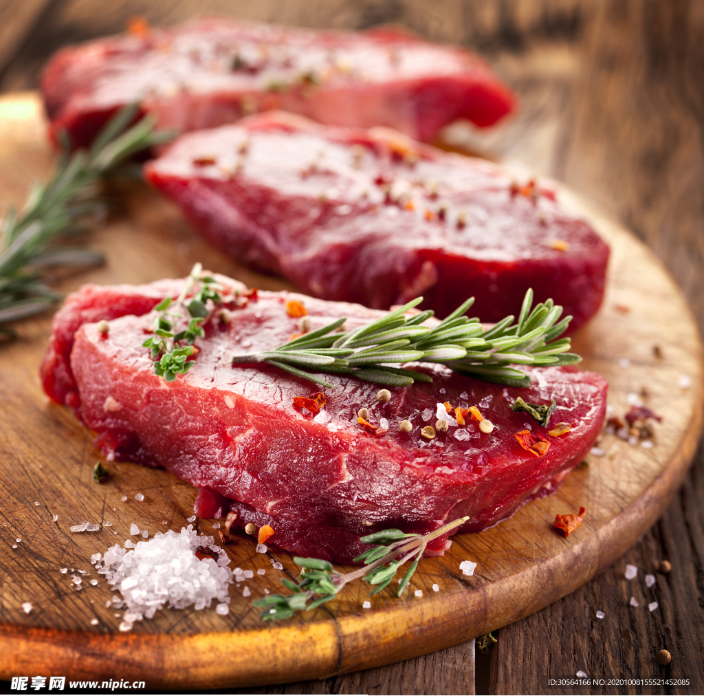 牛排牛肉食材背景海报素材