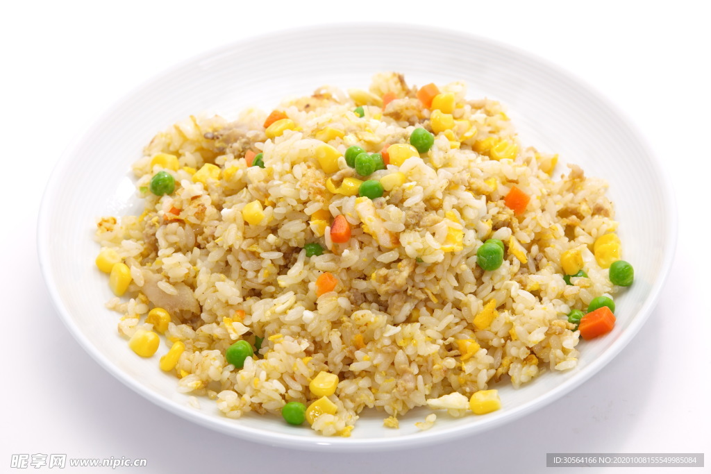 扬州炒饭美食食材背景海报素材