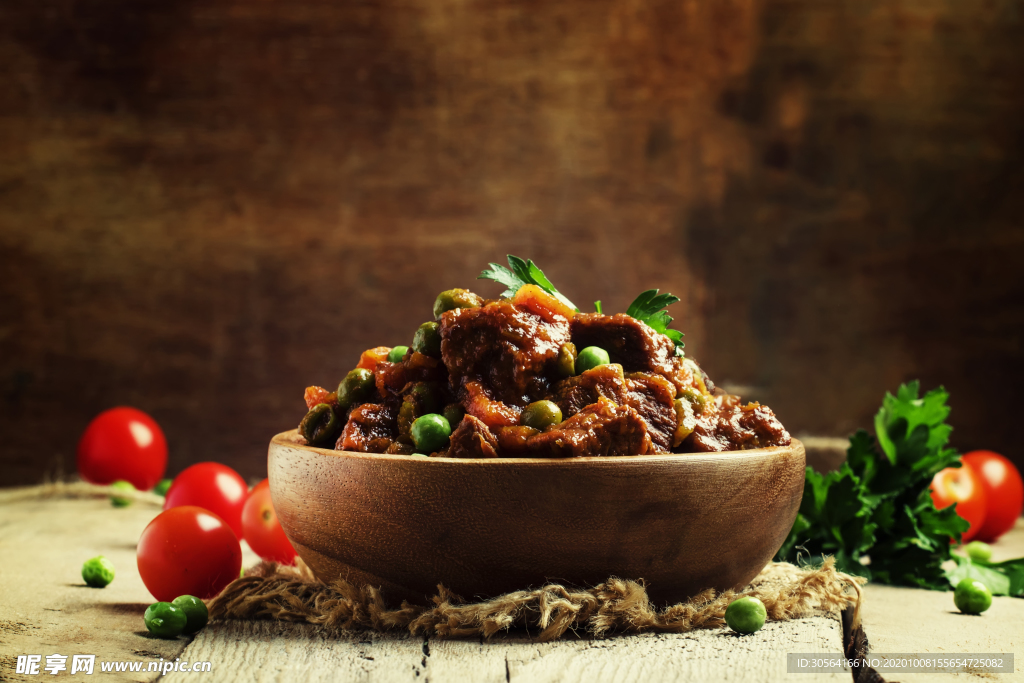 红烧肉美食食材背景海报素材