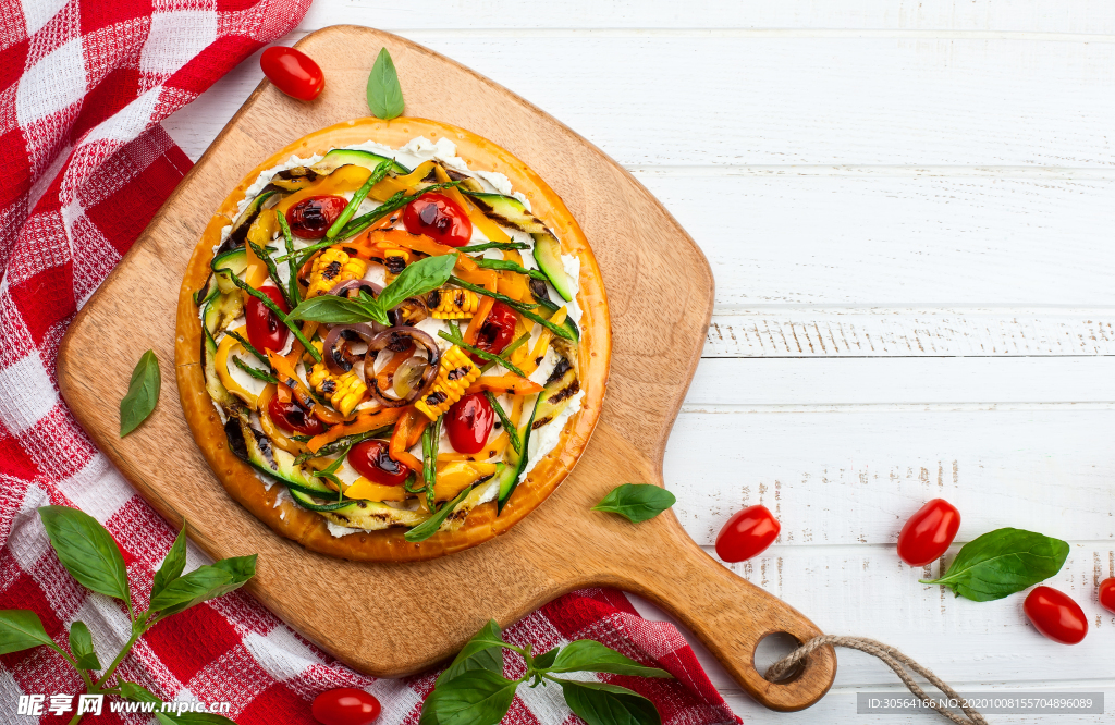 披萨美食食材背景海报素材