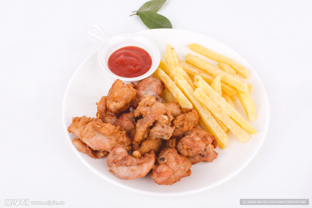 炸鸡薯条零食背景海报素材