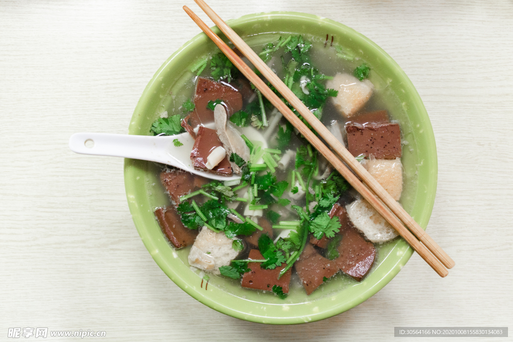 鸭血粉丝美食食材背景海报素材