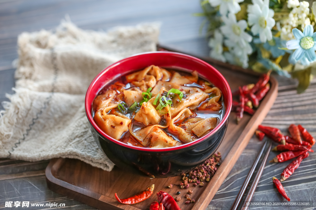 麻辣烩面美食食材背景海报素材