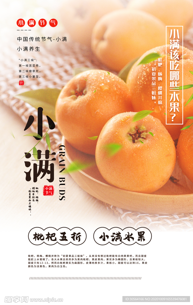 小满传统节日活动宣传海报素材