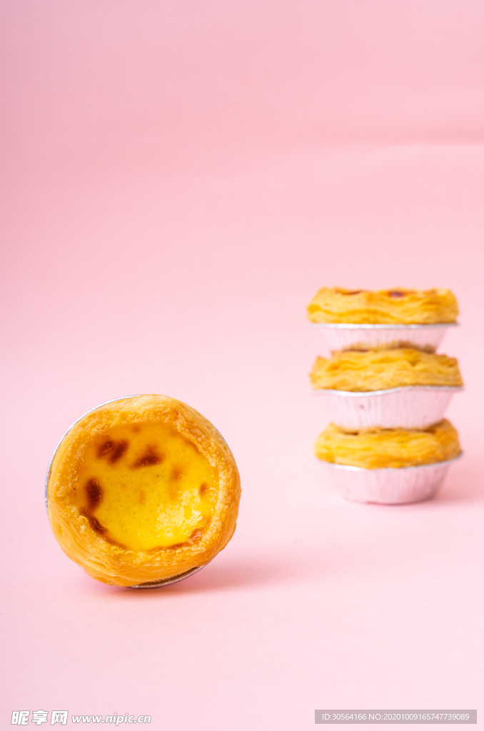 蛋挞美食零食背景海报素材