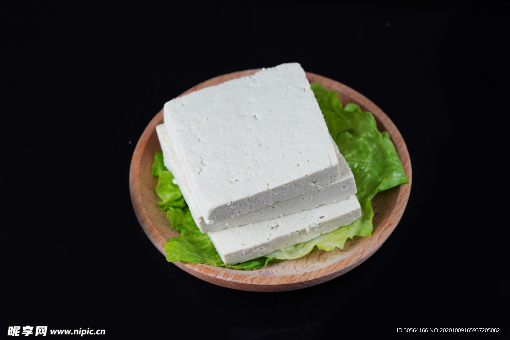 嫩豆腐食材配料背景海报素材