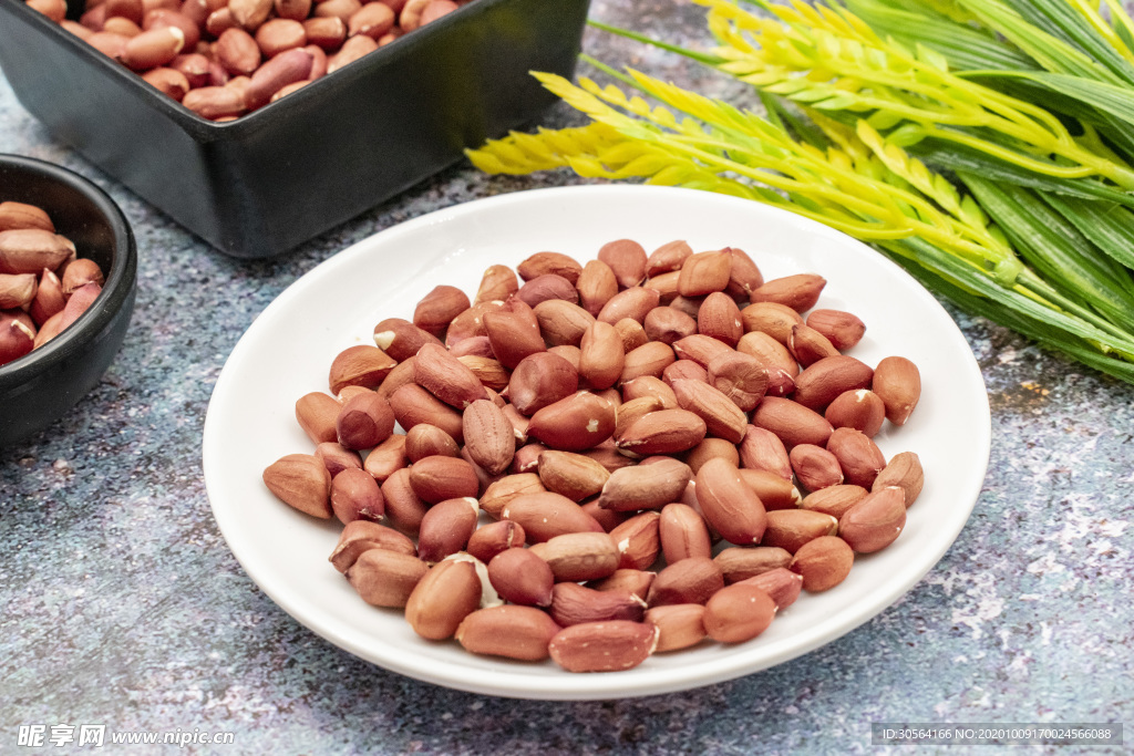 花生米零食配菜背景海报素材