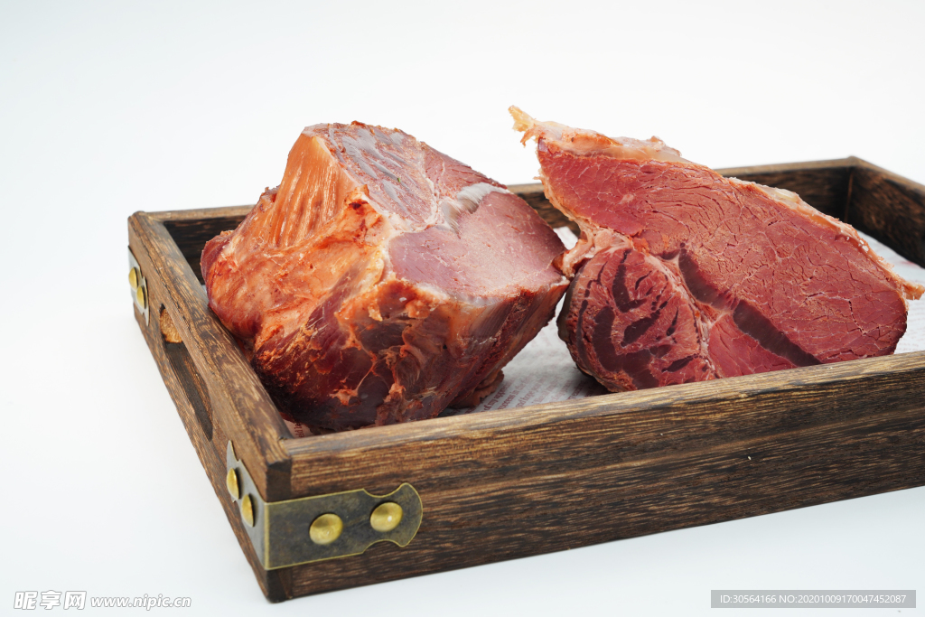 卤牛肉美食食材背景海报素材