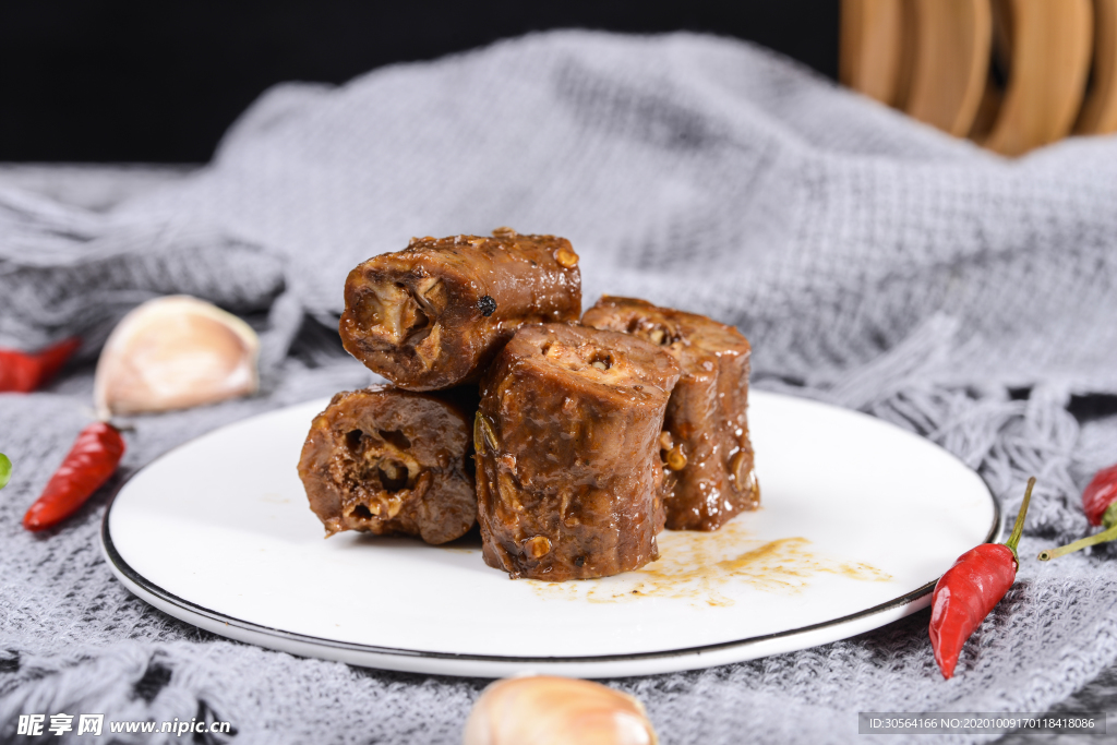 鸭脖美食食材背景海报素材