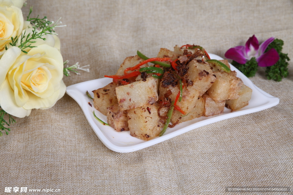 凉粉美食食材背景海报素材