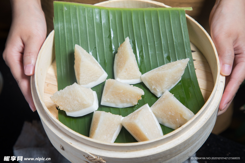 糯米荷叶美食背景海报素材