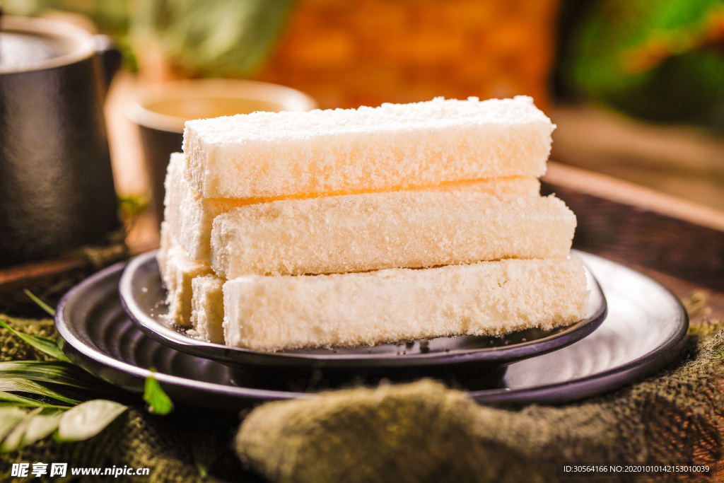 滋粑美食零食背景海报素材
