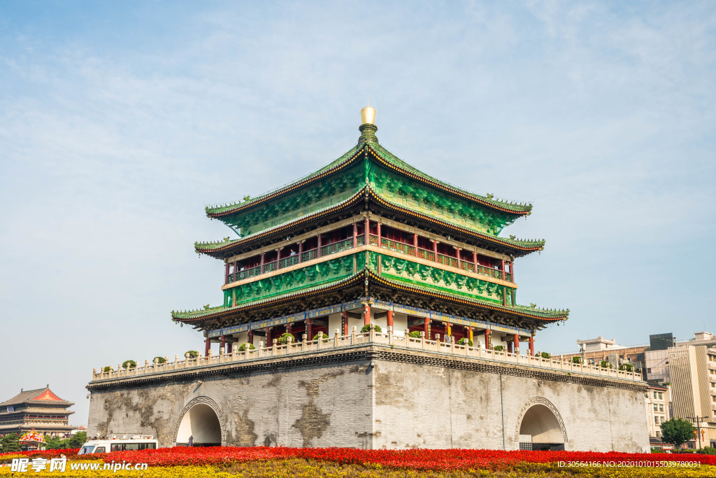 复古建筑地标旅游背景海报素材