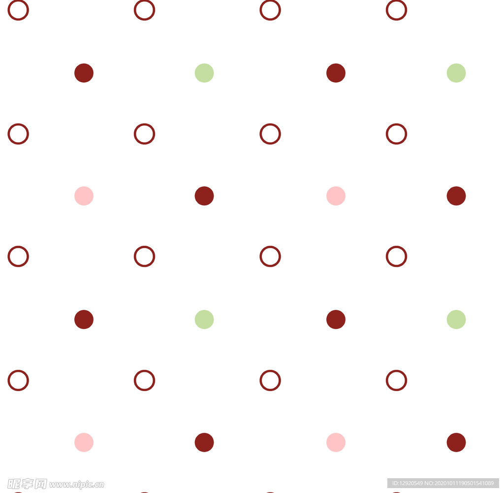 简单几何圆形乱花