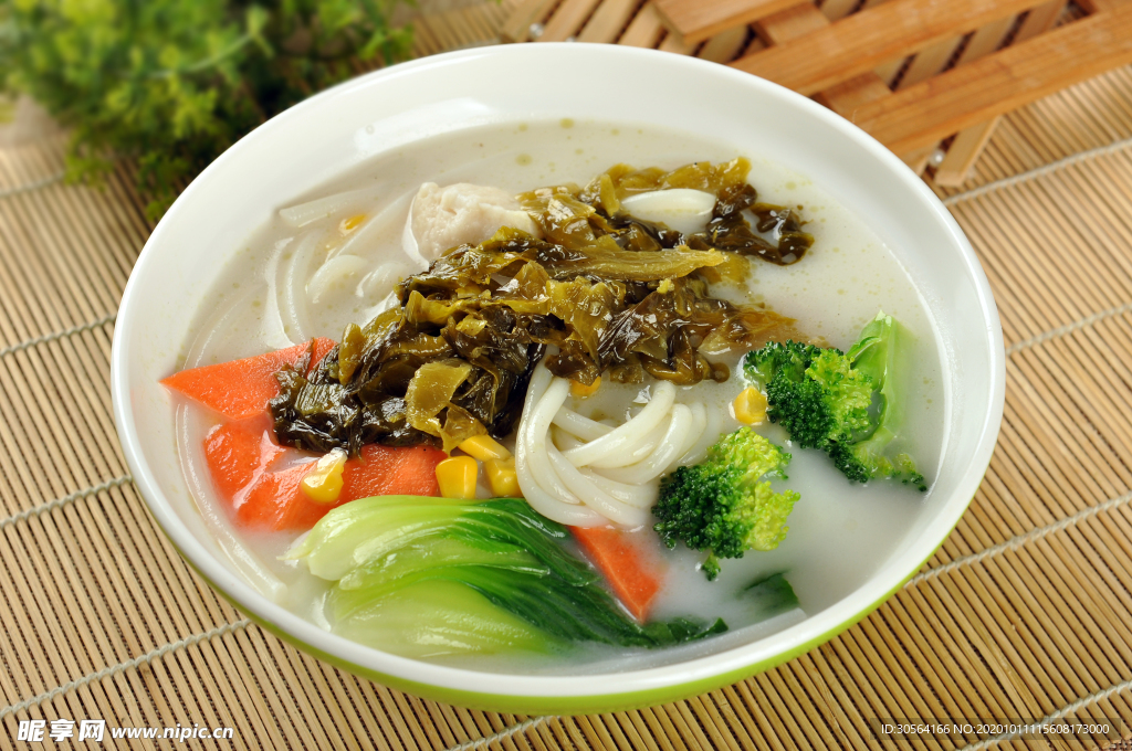 酸菜面主食面条食材海报素材