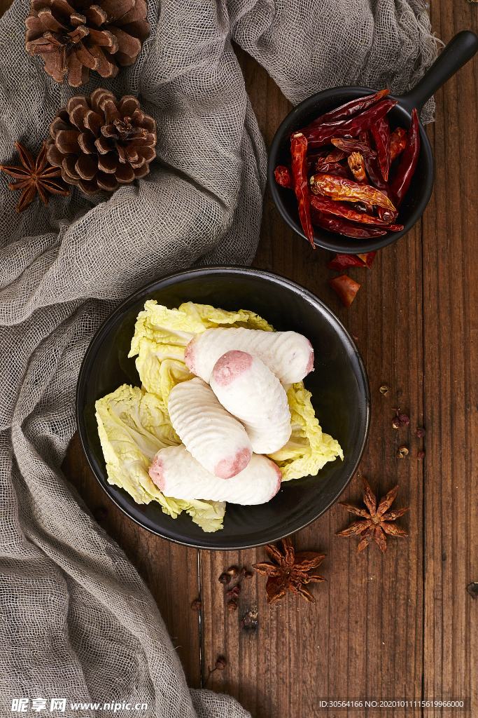 白菜火锅食物食材海报素材