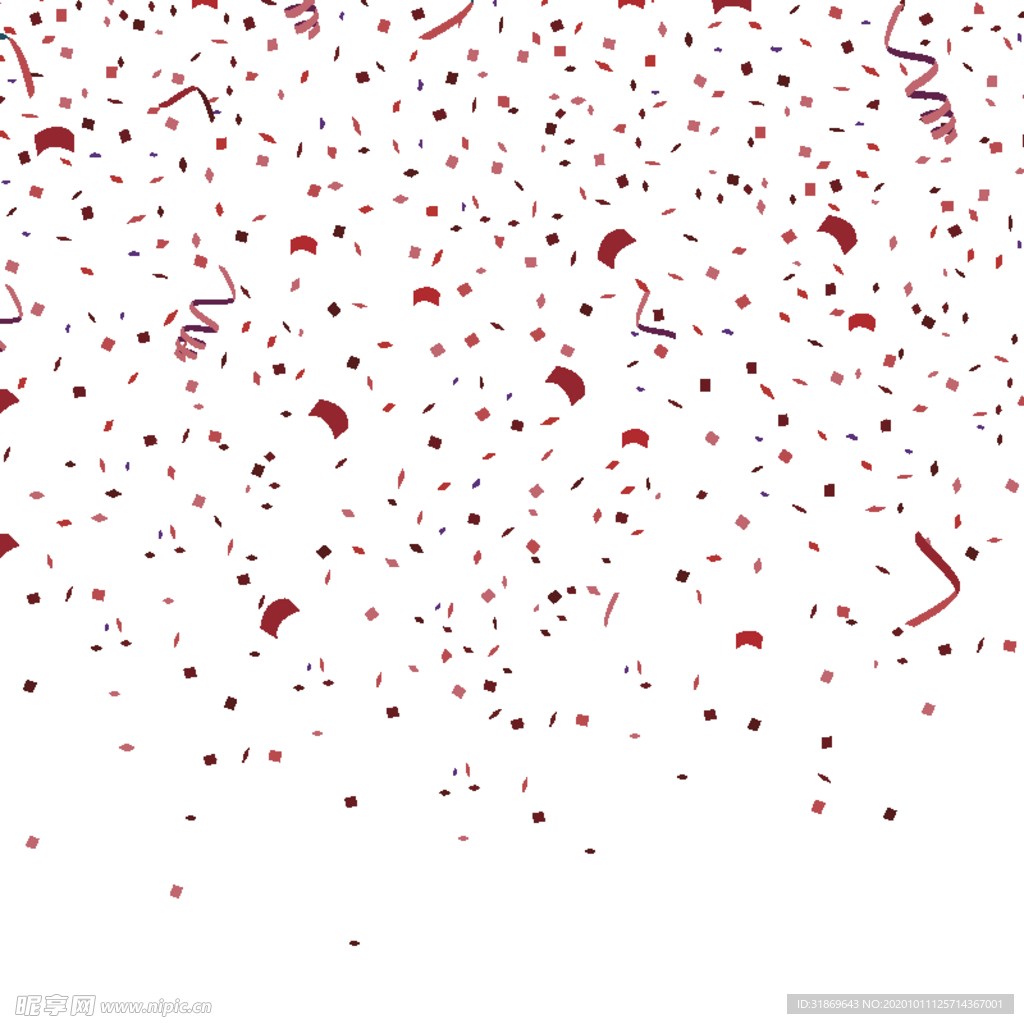 五彩纸屑 节日飘带 彩带