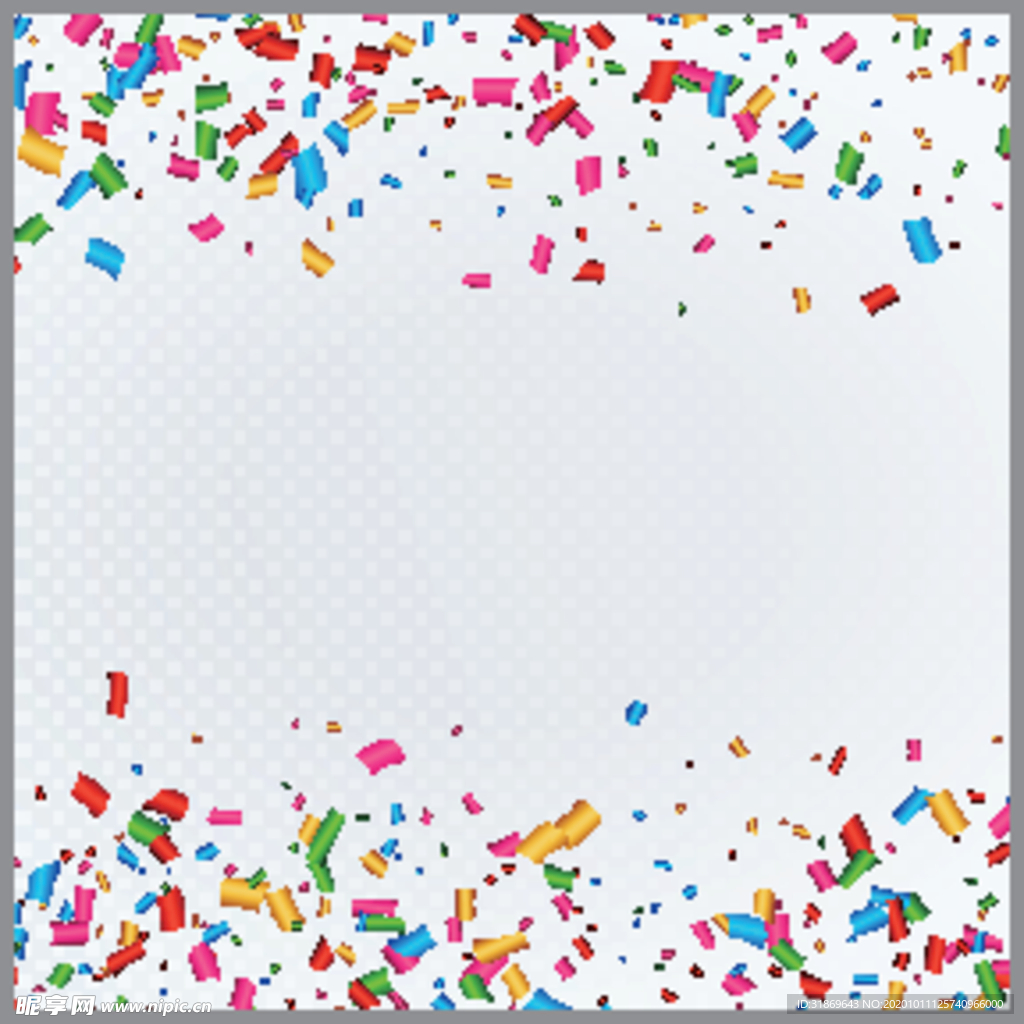 五彩纸屑 节日飘带 彩带