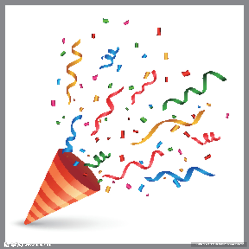 五彩纸屑 节日飘带 彩带