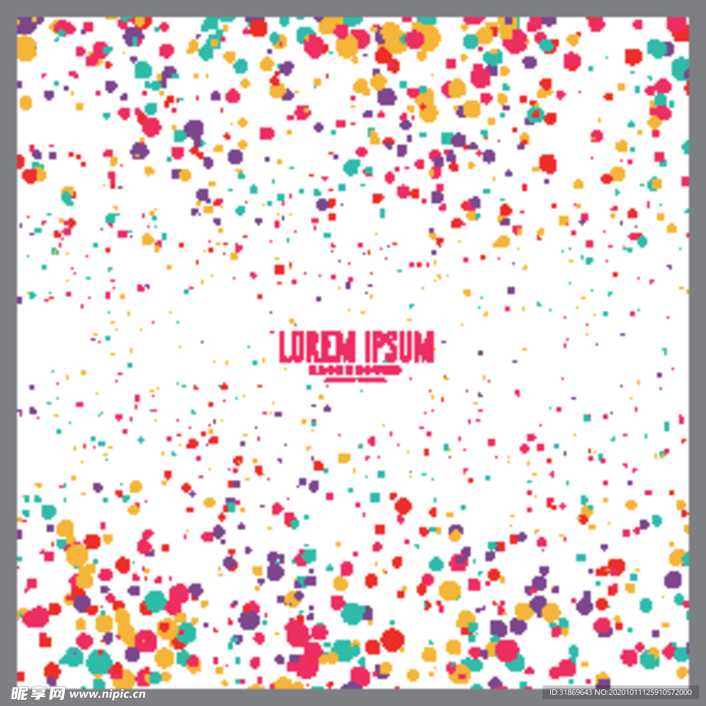 五彩纸屑 节日飘带 彩带