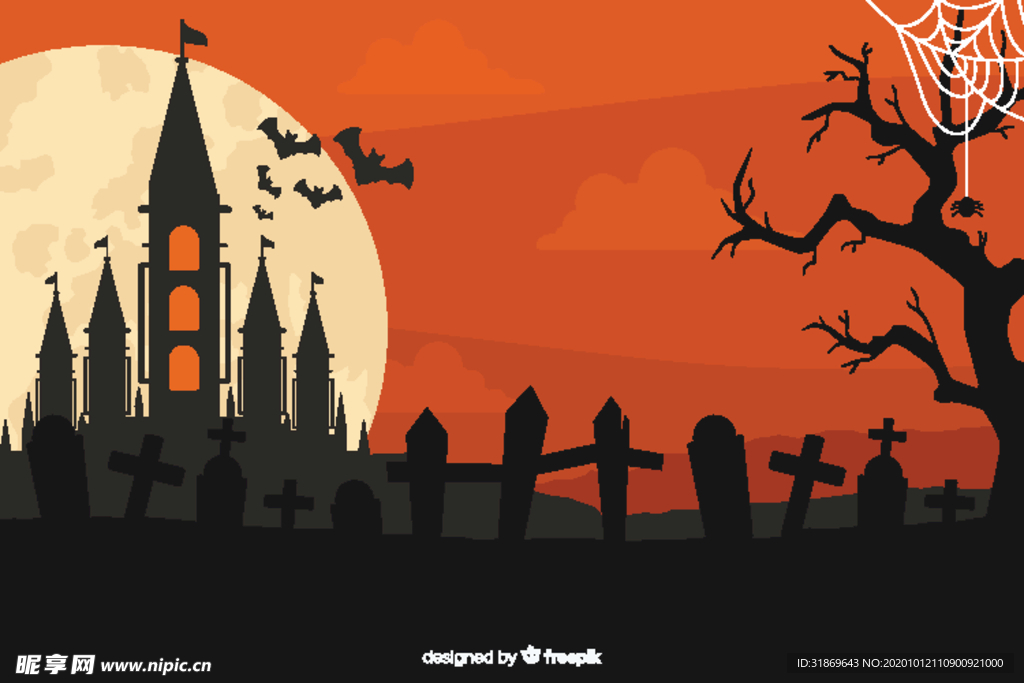 万圣节 鬼怪 蝙蝠