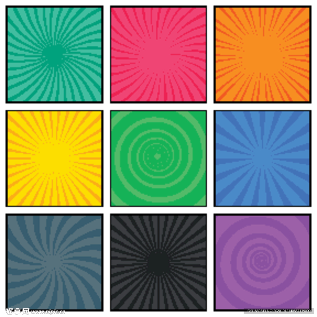 放射线背景 抽象背景模板