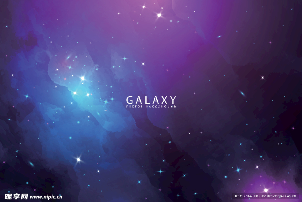 星空 星系 宇宙 梦幻背景