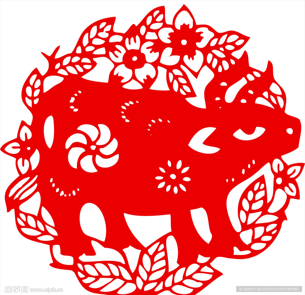 生肖牛剪纸
