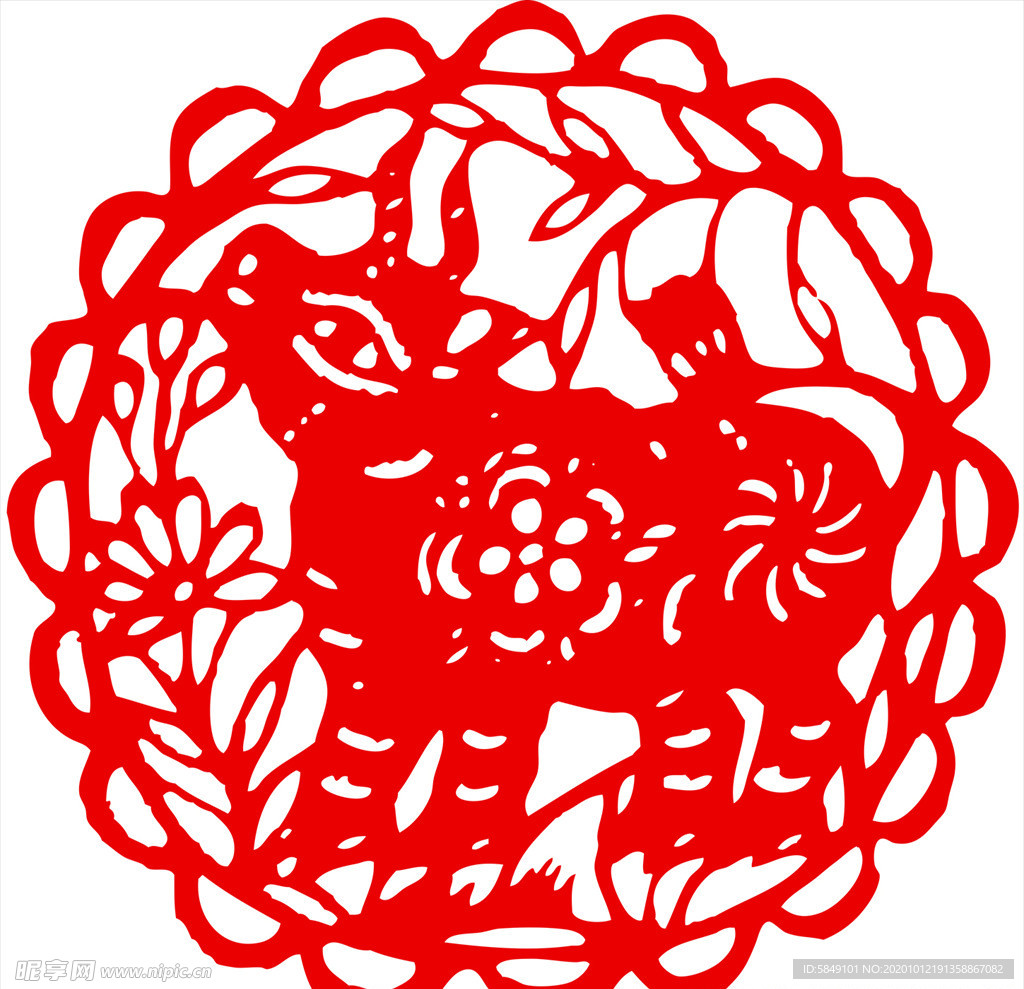 生肖牛剪纸