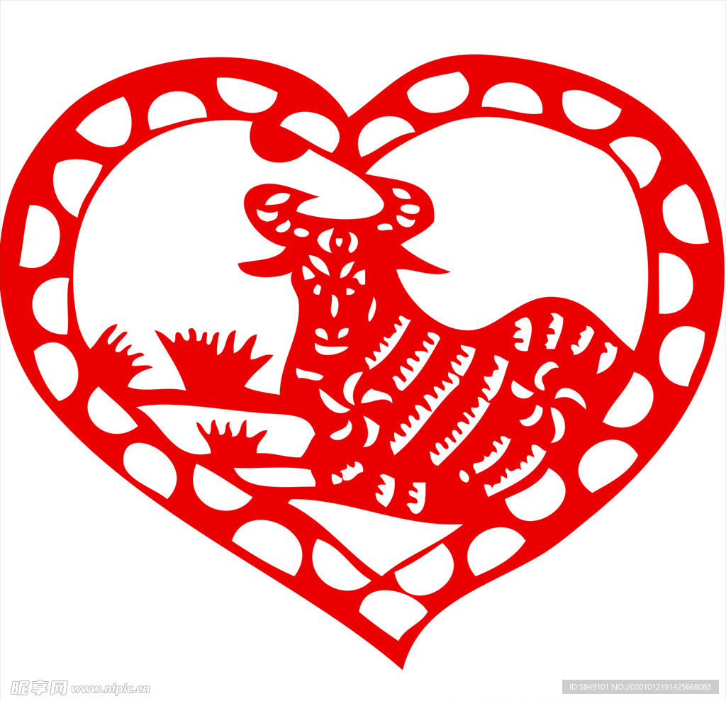 生肖牛剪纸
