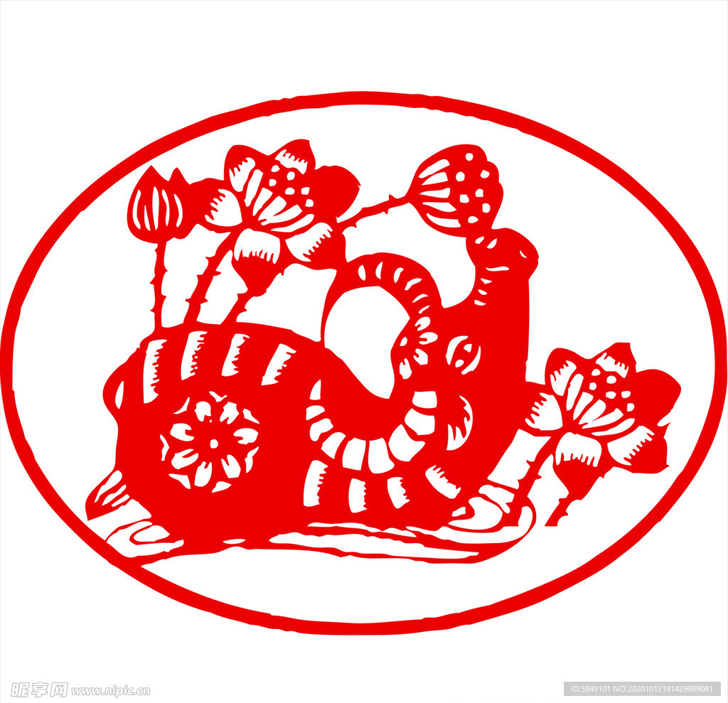 生肖牛剪纸