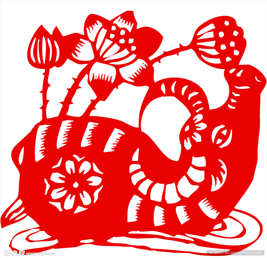 生肖牛剪纸