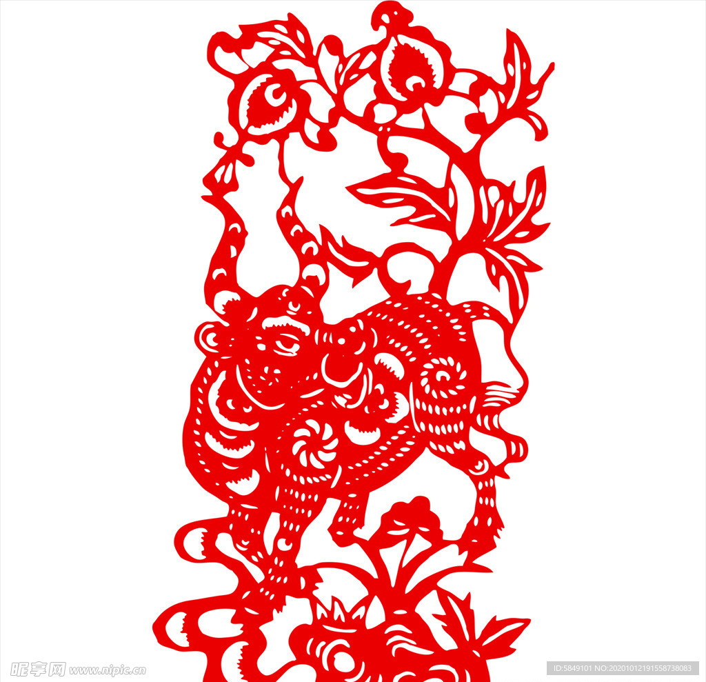 生肖牛剪纸