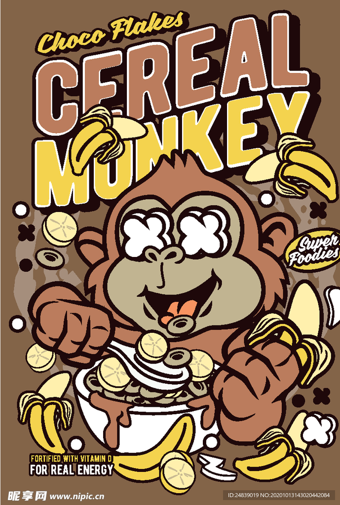 卡通人物漫画T恤印花矢量