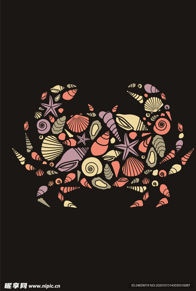 卡通人物漫画T恤印花矢量